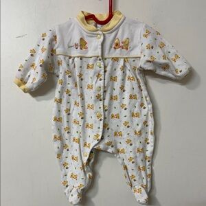 Adorable Yellow and White Kids One Piece